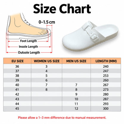 The Grinch Grinchmas Christmas Clogs - size chart and how to measure your foot