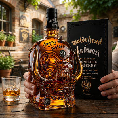 Motorhead x JD Old No.7 Limited Edition Rock Decanter Collectible Gift