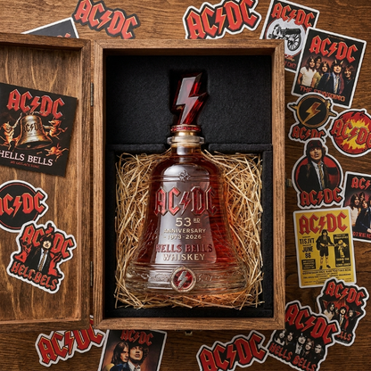 AC/DC 53rd Anniversary 1973-2026 Hells Bells Whiskey Bottle