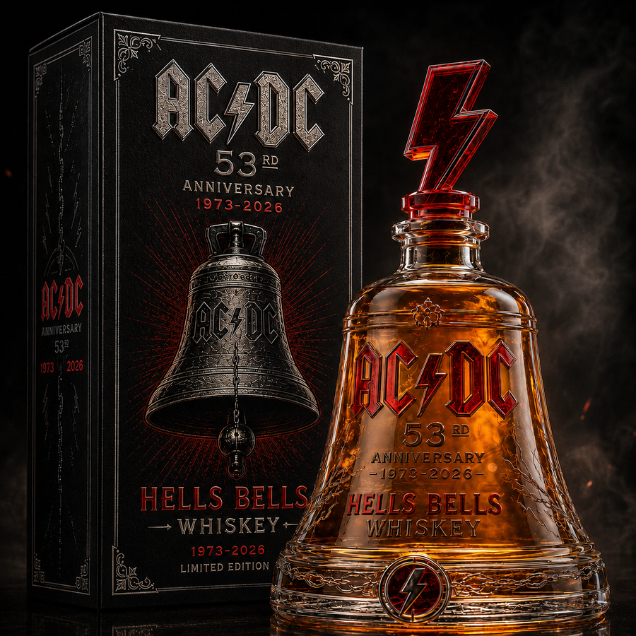 AC/DC 53rd Anniversary 1973-2026 Hells Bells Whiskey Bottle