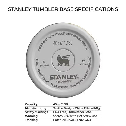 Stanley x CR7 Legend Quencher 40oz Stainless Steel Tumbler