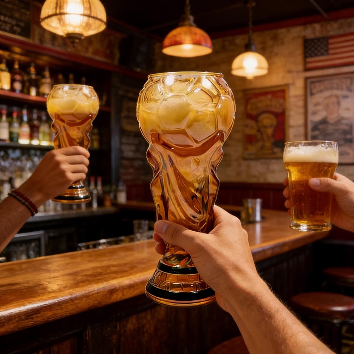World Cup 2026 Trophy Beer Glass