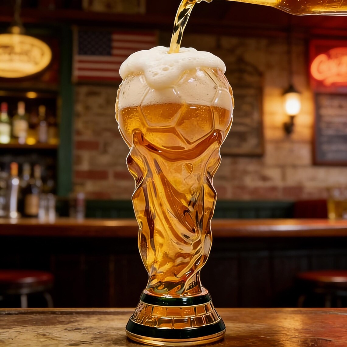 World Cup 2026 Trophy Beer Glass