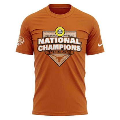 Texas Longhorns 2026 Softball National Champs Plate T-Shirt - detail 2