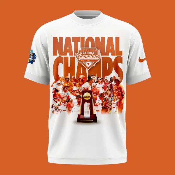 Texas Longhorns Black 2026 Softball National Champions Limited Tee - White - detail 2