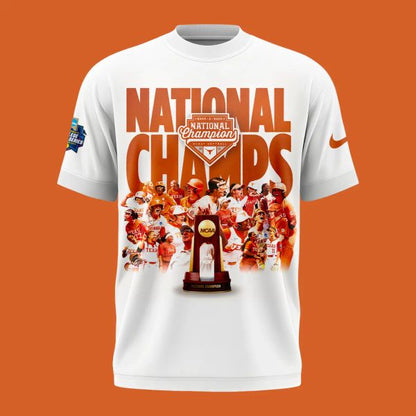 Texas Longhorns Black 2026 Softball National Champions Limited Tee - White - detail 2