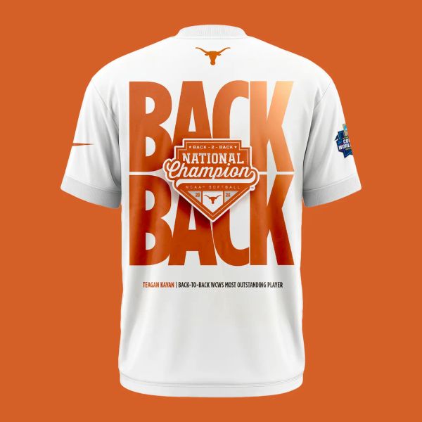 Texas Longhorns Black 2026 Softball National Champions Limited Tee - White - detail 3