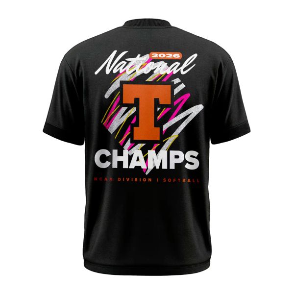 Texas Longhorns Black 2026 Softball National Champions Limited Tee - detail 3