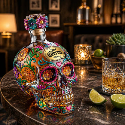 Day of the Dead Inspired Decanter Bottle