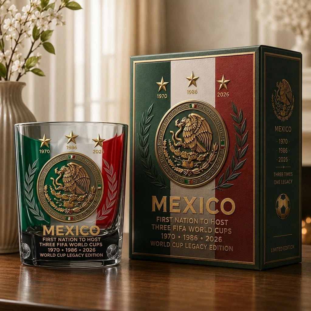 Mexico WC 2026 Whiskey Glass – Limited Edition Collectible