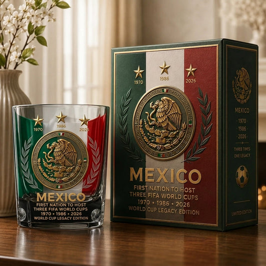 Mexico WC 2026 Whiskey Glass – Limited Edition Collectible