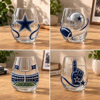 Dallas Cowboys Wine Glass