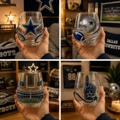 Dallas Cowboys Wine Glass