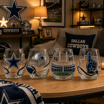 Dallas Cowboys Wine Glass