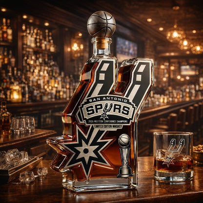 Spurs Basketball Legacy Collection Decanter - 2026 Western Conference Champions