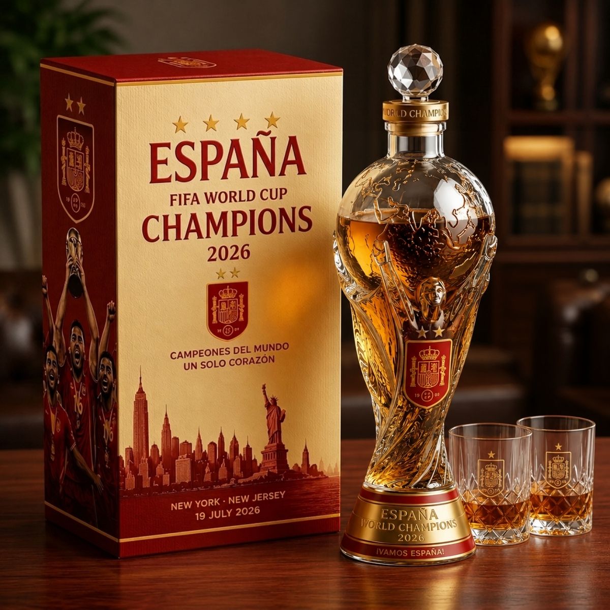 Spain World Cup 2026 Champions Limited Edition Bottle